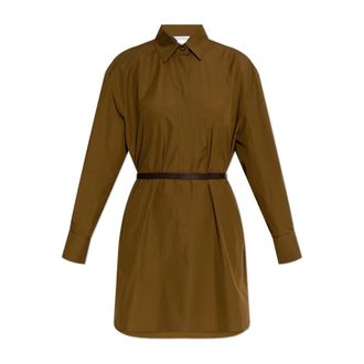 Max Mara Kleedjes, Dames, Groen, 2Xs, Katoen, Alcade Mini Overhemdjurk