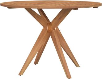 vidaXL Mesa De Jard&iacute;n Redonda Madera Maciza De Acacia &Oslash;110x75 Cm Vidaxl