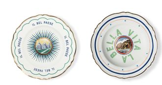 BITOSSI HOME Set of 2 Pcs. - Deep Plate Cm.23 - Miracles, Sea