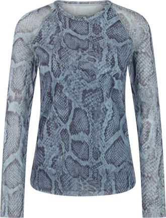 Marc Cain Dames, Tops, Blauw, Maat: L Katoen