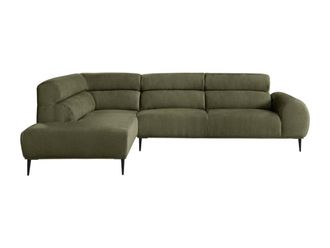 VENTE-UNIQUE.COM Sof&aacute; rinconera poli&eacute;ster 5 plazas caqui 291x201cm