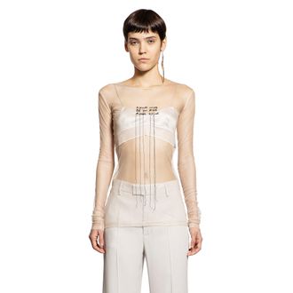 Ann Demeulemeester Fiene Ange Divine Tulle Long Sleeve Top