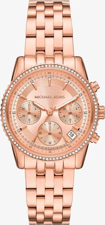 Michael Kors Mini Bryant Pav&eacute; Rose Gold-Tone Watch