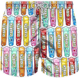 MC2 Saint Barth Mid-length Swim Shorts Popsicles Print