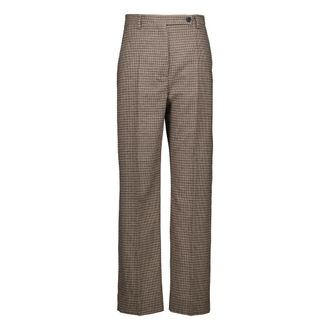 Zenggi Zenggi - Flannel Kim Pants - Dames - Broeken - Bruin - Maat: L Flanel