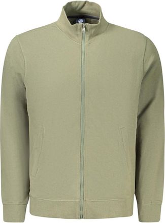 North Sails Zip-through Sweatshirt - Heren - Sweatshirts & Hoodies - Groen - Maat: XL Katoen