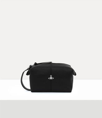 Vivienne Westwood Wash Bag Faux Leather Black One Size Women