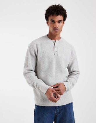 Levi's maglione serafino in grigio chiaro