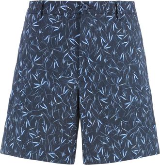 HUGO BOSS Karlos Bermuda Shorts - Heren - Korte Broeken - Blauw - XL - Katoen - Korte Broeken