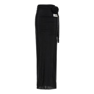 Dolce & Gabbana Kim Long Jersey Skirt - female - Dolce & Gabbana - Maxi Skirts - Black - S - Skirts