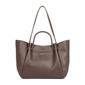 Lancaster Foulonne Double Louisa Tote - Dames - Tassen - Bruin - Maat: ONE Size Leer