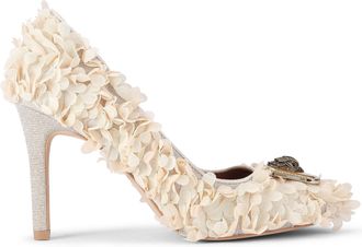 Kurt Geiger Womens Pimlico Court Heels - Beige Fabric - Size UK 3