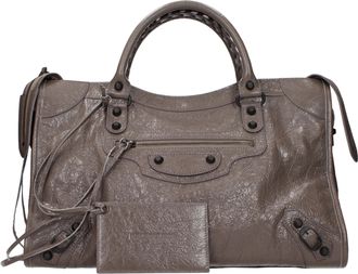 Balenciaga handtassen Le City dames bruin leer
