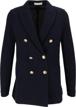Circolo 1901 Double-Breasted W.B - Dames - Blazers - Blauw - XS - Katoen - Jassen