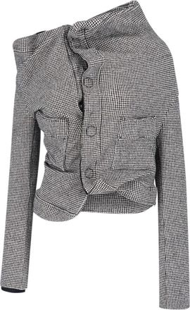 Junya Watanabe Giacca Asimmetrica In Misto Lana