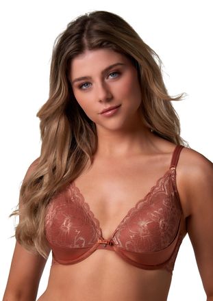 After Eden Halbschalen-BH Mexy, Damen, Gr. 75, Cup D, cinamon, Microtouch, Obermaterial: 85% Polyamid, 15% Elasthan, AFTER EDEN D-CUP & UP, BHs Halbschalen-BH, v