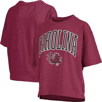 Pressbox Womens Pressbox Garnet South Carolina Gamecocks Nelson Arch Over Logo Waist Length Oversized Slub T-Shirt at Nordstrom, Size X-Large