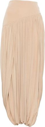 Ferragamo Pleated Ruffle-hem Maxi Skirt