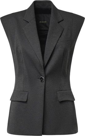 Pinko Vests - Dames - Bodywarmers - Grijs - XL - Jassen