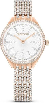 Swarovski Attract Quartz Crystal Silver Dial Ladies Watch 5742477