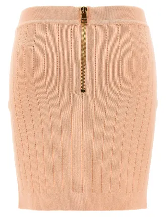 Balmain Chiocciola Skirt - Beige