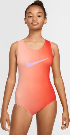 Nike Womens Gymnastics Sunrise Ombre Performance Leotard in Orange | NKA018-888