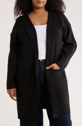 By Design Andrea Hoodie Open Front Jacket in Black at Nordstrom Rack, Size 3 X