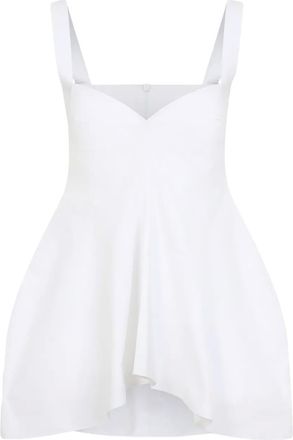Carven Top in popeline - Bianco