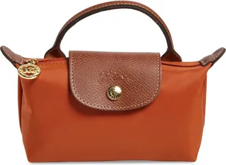 Longchamp Le Pliage Cosmetics Case in Brick at Nordstrom