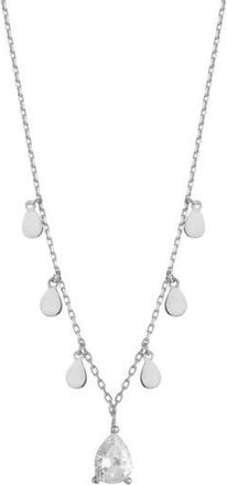 Glaze Jewelry Cubic Zirconia Charm Necklace in Silver at Nordstrom Rack