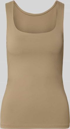 Pieces Slim Fit Tank Top mit U-Ausschnitt Modell LULA in Beige, Gr&ouml;&szlig;e XL