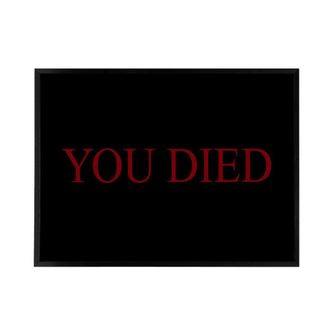 Artery8 E Sports You Died Souls Video Game Over Framed Canvas Wall Art Print in Black | Size: W24 x H32