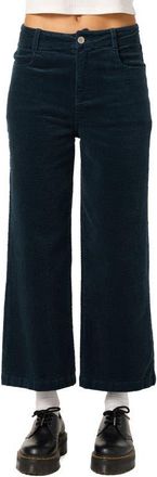 O'Neill Langford High Waist Crop Corduroy Pants in Slate at Nordstrom, Size 27