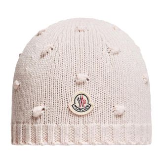 Moncler Wollen kasjmier muts - unisex - Accessoires - Roze - Maat: ONE Size Wol