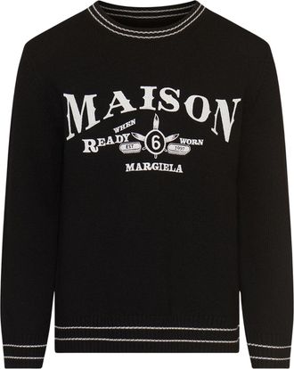 Maison Margiela Wool-Blend Graphic Sweater