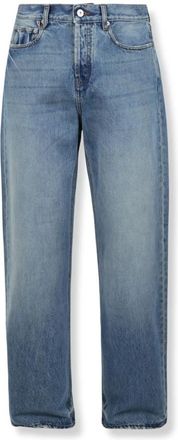 Jacquemus Le de-N&icirc;mes Droit - Heren - Regular Fit Jeans - Blauw - W32 - Katoen - Jeans
