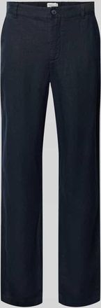 Casual Friday Casual Friday Leinenhose mit Eingrifftaschen Modell Pandrup in Marine, Gr&ouml;&szlig;e 30/30