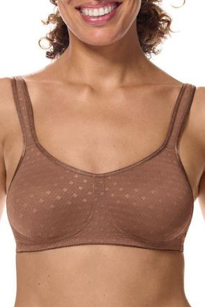 Amoena Tiana Wire-Free Bra in Mocha at Nordstrom, Size 32Ddd