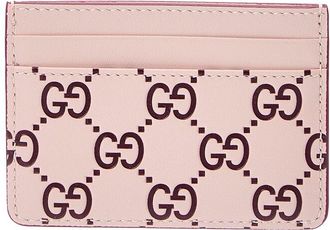 Gucci Gg Logo Leather Card Case