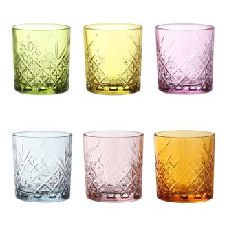 Pasabahce Set 6 bicchieri colorati in vetro Timeless Pasabahce