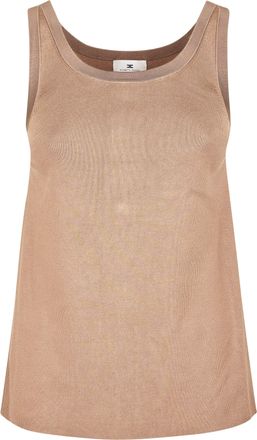 Elisabetta Franchi Sleevless Top with Square Neckline
