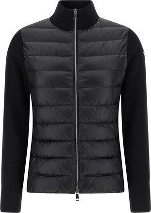 Moncler Two-Material Cardigan