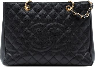 Chanel 2014-2015 Caviar Grand Shopping shopper - Zwart