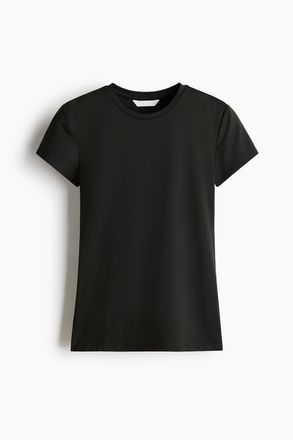 H&M Figurnahes T-Shirt aus Mikrofaser - Green