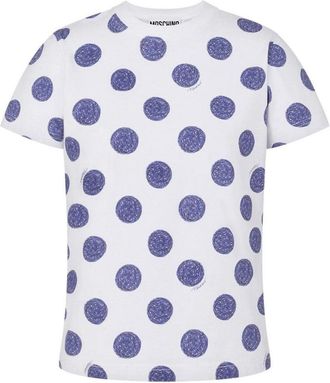 Moschino Playful Polka Dot T-Shirt In Soft Cotton