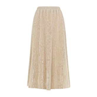 Ermanno Scervino Maxi Skirts, female, Beige, Size: 2XS Maxi Skirt