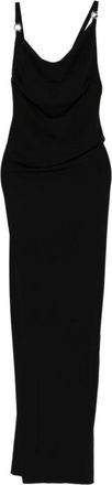Coperni Logo Jurk - Dames - Avondkleed - Zwart - M - Polyester - Kleedjes