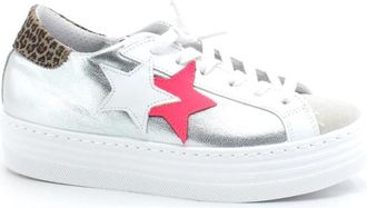 2Star 2Sd 3441 Sneaker - Dames - Sneakers - Grijs - 36 EU - Leer - Schoenen