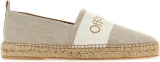Off-white Bookish espadrilles - men - Linen/Flax/Cotton/Leather/Jute/Rubber - 40 - Neutrals