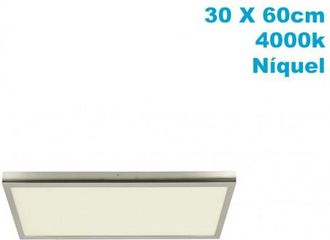 Fabrilamp Fabrilamp - Panel Superf. 36w 4000k Tivoli Niquel 2,5x30x60 Cm 3060 Lm